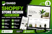 design a professional shopify clothing store or fashion boutique website