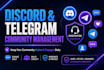 keep your discord and telegram community engaged daily