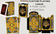 design custom playing cards poker cards 52 card deck, card box mockup board game
