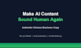 humanize ai content and write authentic chinese business copy