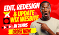 redesign wix website design wix edit wix studio website revamp and update wix