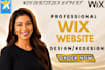 build wix website, design, redesign wix website, wix online store