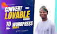 convert, clone, deploy lovable ai website to wordpress elementor
