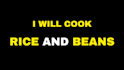 cook rice and beans