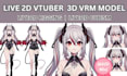 design custom 2d vtuber model live2d rigging live2d cubism vrm 3d vtuber avatar