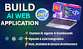 build an ai web application and ai software