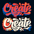 create typography t shirt design and creative design