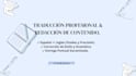 redactor web y traductor  español inglés artículos