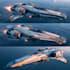 design unique sci fi spaceships and futuristic spacecraft