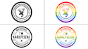 convert your logo into feminine pride rainbow theme