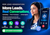 do fresh USA b2b sales lead generation press 1 campaign cold calling voice agent