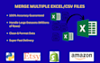 merge and combine amazon, shopify or etsy excel CSV order files