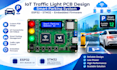 pcb design smart parking system, iot traffic light esp32 stm32 embedded firmware