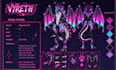 draw furry reference sheet for your character, furry, fursona