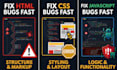 fix HTML CSS javascript bugs and issues