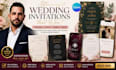 design digital luxury wedding save the date canva invitation card rsvp qr code