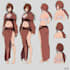 custom anime oc character reference sheet design