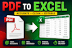accurately convert PDF to excel spreadsheet