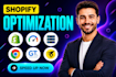 optimize shopify for faster page loads, fix slow, bug issues