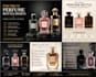 design luxury perfume bottle, label, box packaging, cap and collar