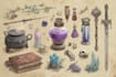 draw custom dnd weapons, magic items, and fantasy equipment