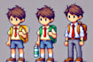 pixel art animation 2d game assets 2d spritesheet pixel art character design