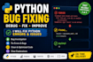 fix python bugs, errors and issues in your code