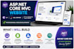 build a full stack website using aspnet core mvc