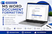 do professional ms word formatting