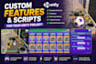 add custom features and scripts to your unity project