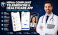develop healthcare mobile app wellness app fitness app with website