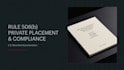 draft US attorney rule 506b private placement and compliance docs