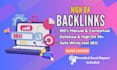 build high da 90 plus dofollow SEO backlinks manually for google ranking
