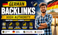 build high authority da 90 germany dofollow backlinks for SEO