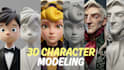 create 3d model character with optimized topology