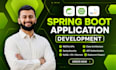 develop a spring boot rest API and backend application