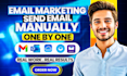 manually send cold emails to b2b leads and book sales calls