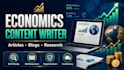 write economics articles, blogs and research content