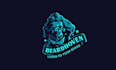 design character barber beard salon logo for you