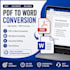 provide ms word formatting and PDF to word conversion