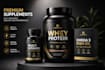 design premium olive oil label, bottle label and supplement packaging design