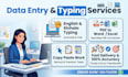 do fast typing, PDF to word, and data entry