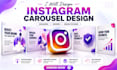design instagram carousel posts, social media carousel, swipe posts professional