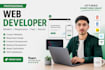 create websites with HTML CSS PHP