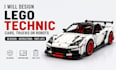 design lego technic cars, trucks, robots with instructions
