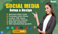 create all social media accounts professionally and set up business pages