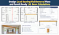 design load bearing wall removal plans and permit ready lvl beam calculations