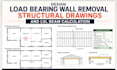 design load bearing wall removal structural drawings and lvl beam calculation
