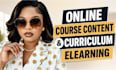 course content online course content creation