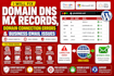 fix domain dns mx records, domain connection errors and business email issues